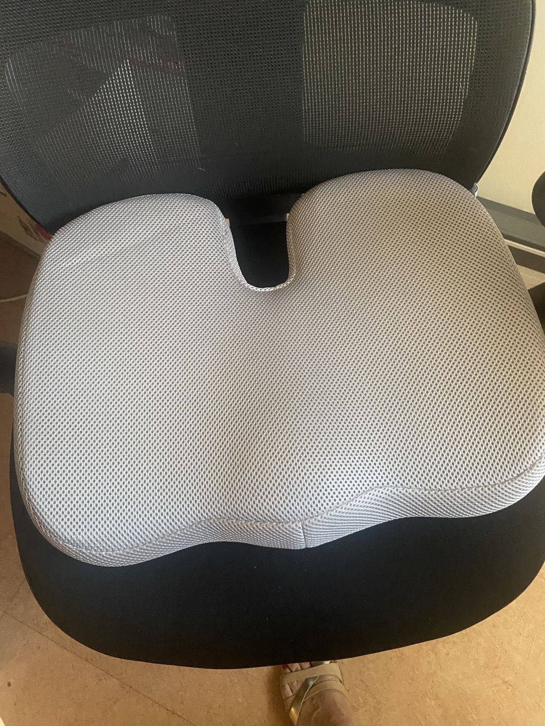 Customer photo review of Housse pour coussin contre les douleurs lombaires et dorsales