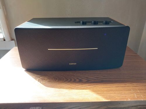 Customer photo review of Edifier D12 Bookshelf Speaker - Integrated Desktop Stereo Bluetooth Speaker- Wooden Enclosure