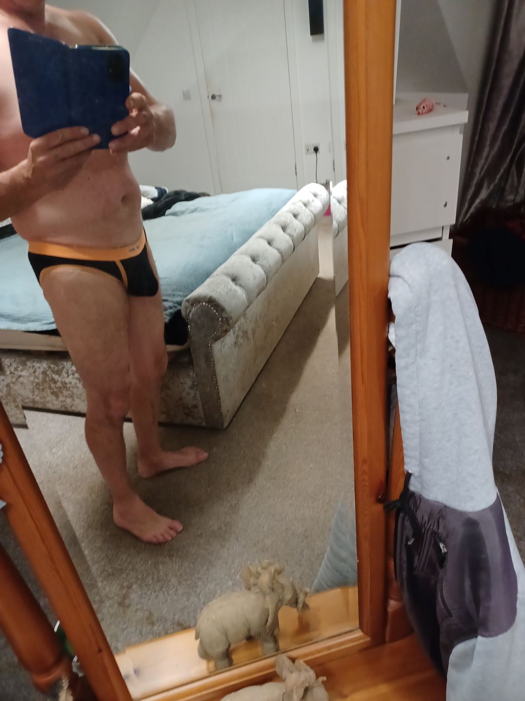 Customer photo review of 3 Pack Men's Separated Ball Pouch Briefs