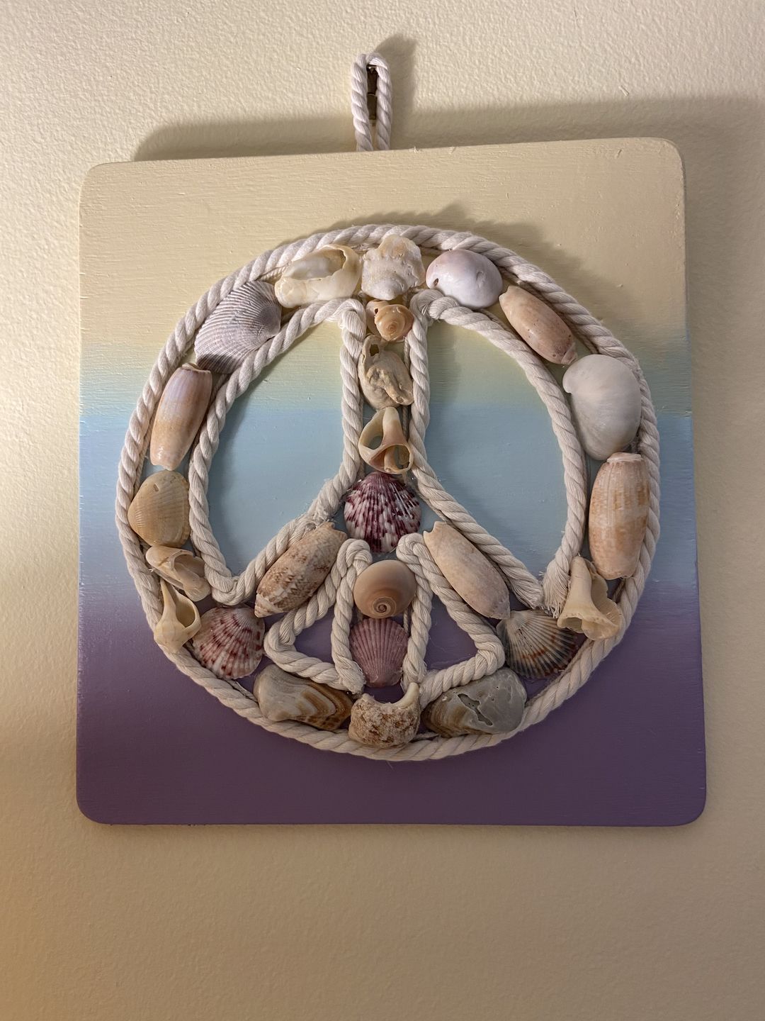 Customer photo review of Unfinished Wood Peace Symbol Shape - Craft - up to 24" DIY