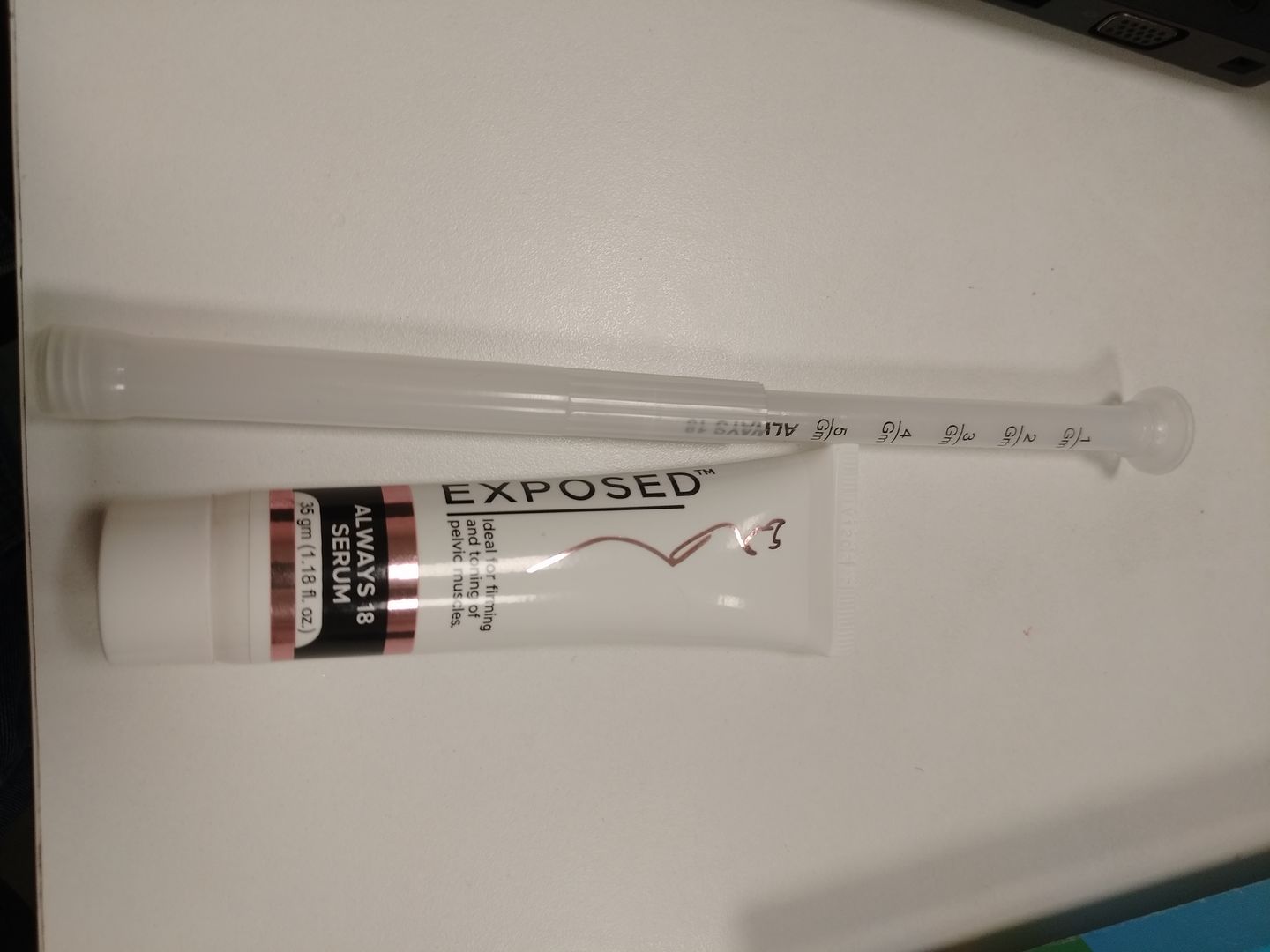 Customer photo review of Exposed Always 18 Serum | Revitalizing Serum For Firming and Toning Pelvic Muscles | For Women - 35 gm