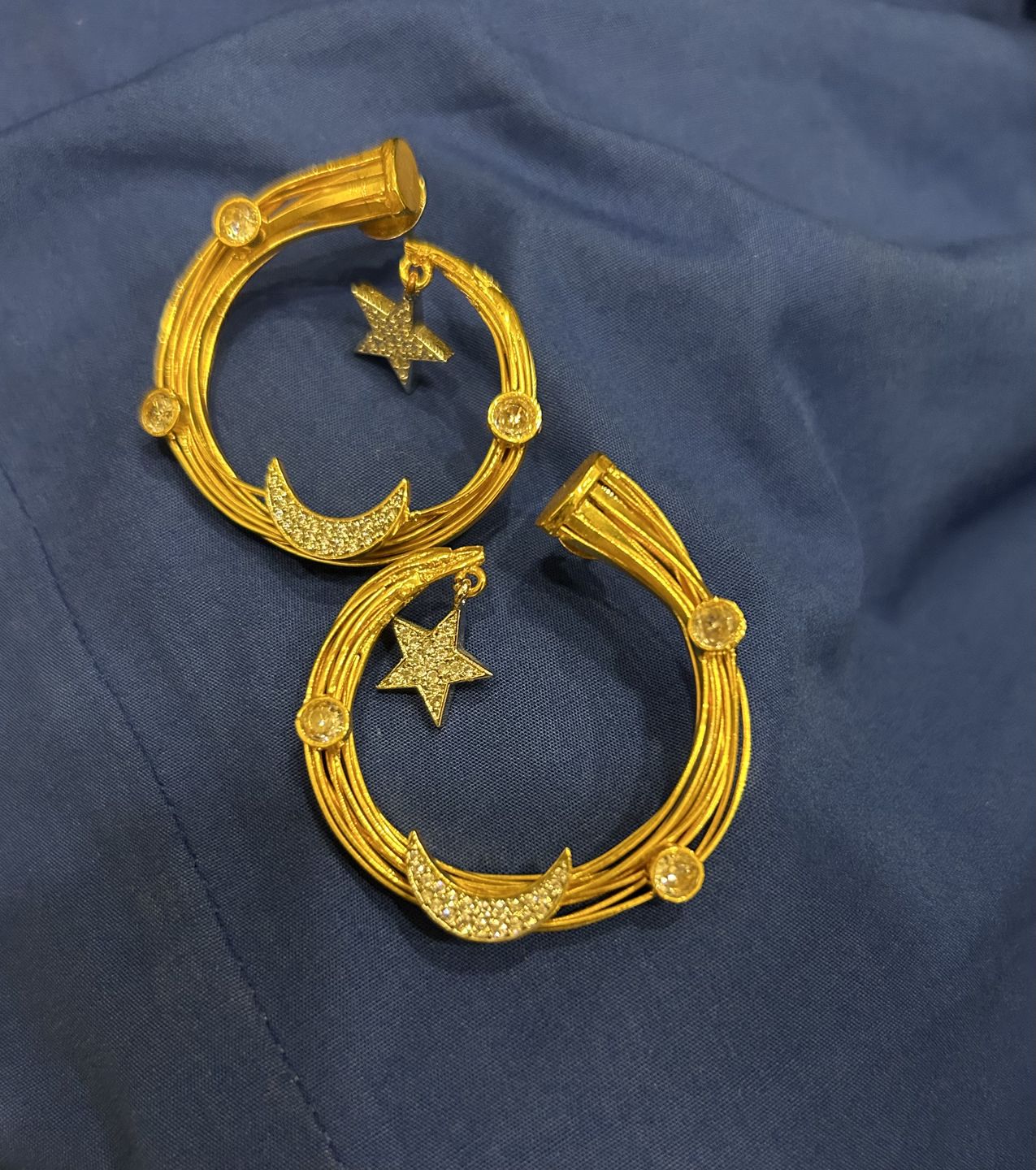 Customer photo review of On A Roll Earrings