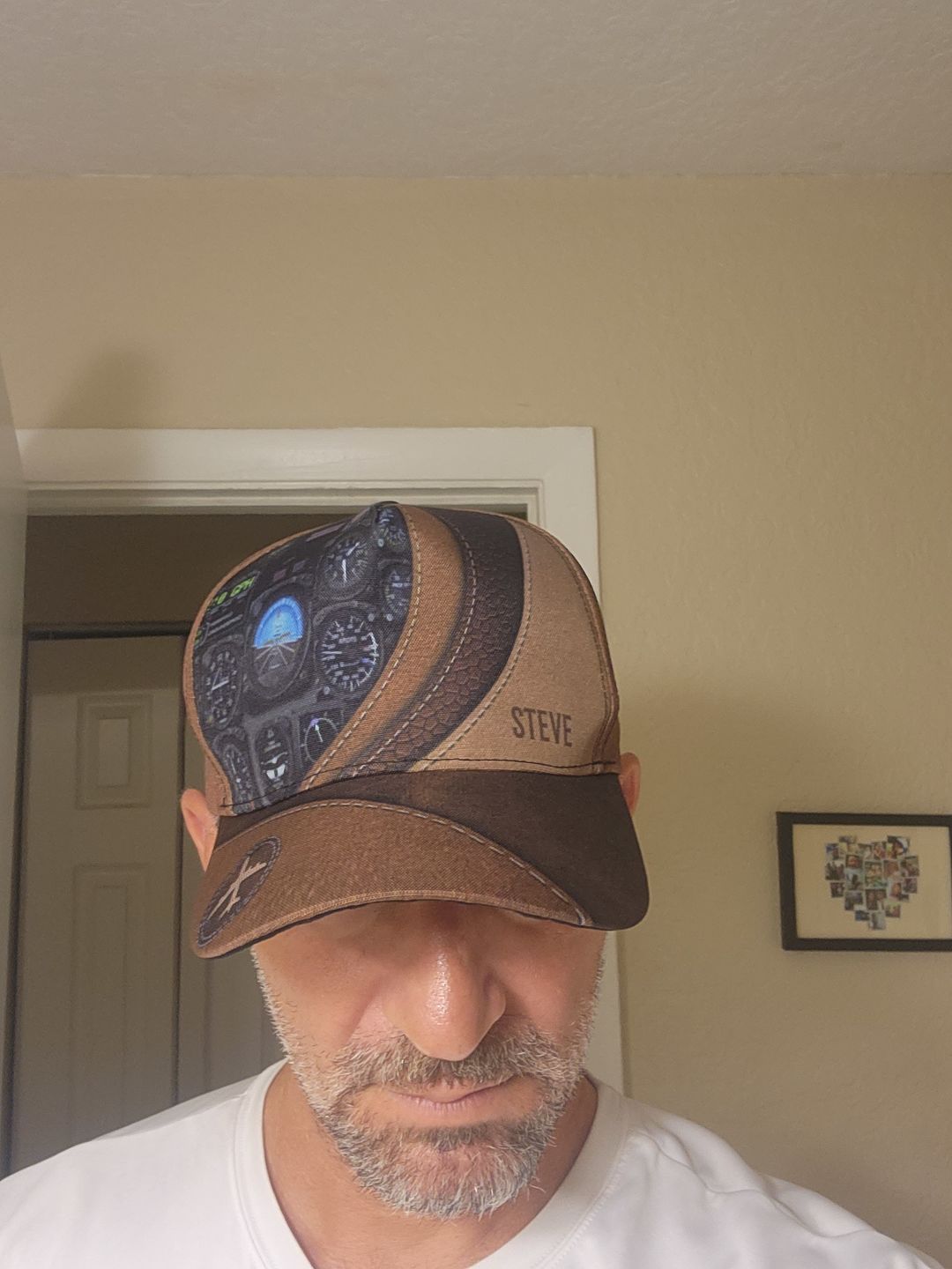 Customer photo review of Personalized Pilot Classic Cap, Personalized Gift for Pilot