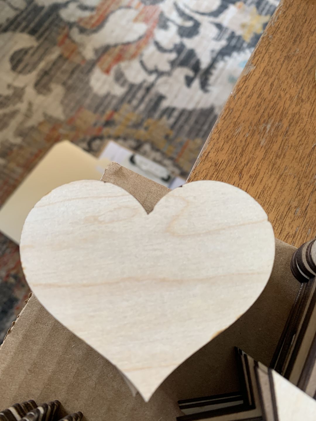 Customer photo review of Unfinished Wood Classic Heart | Valentines Day | Weddings | Craft Cutout | Up to 24"