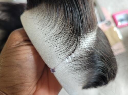 Customer photo review of Silky Straight Wear & Go Glueless Wigs With Natural Hairline Dome Cap Lace Closure Wigs