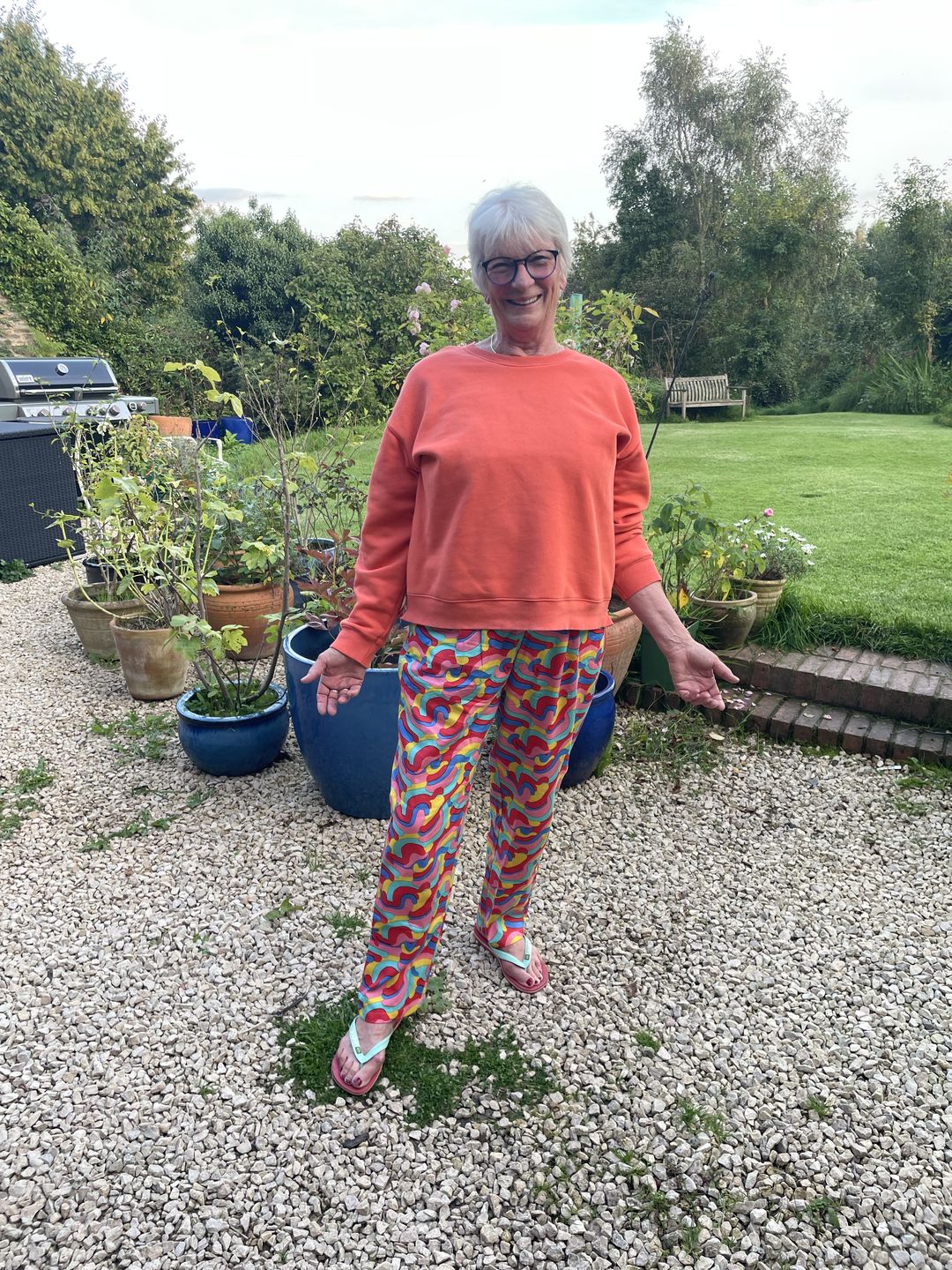 Customer photo review of Rainbow Holiday Trousers