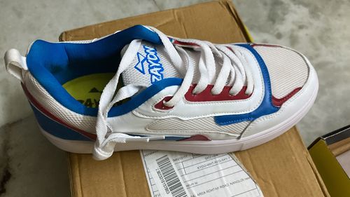 Customer photo review of KYGO White Red Sky Men's color block sneaker