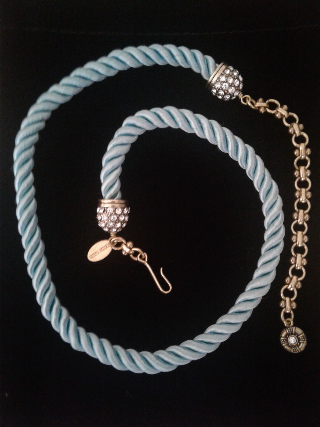 Customer photo review of Heidi Daus® "Elegant Essentials" Pin Enhancer Cord Necklace