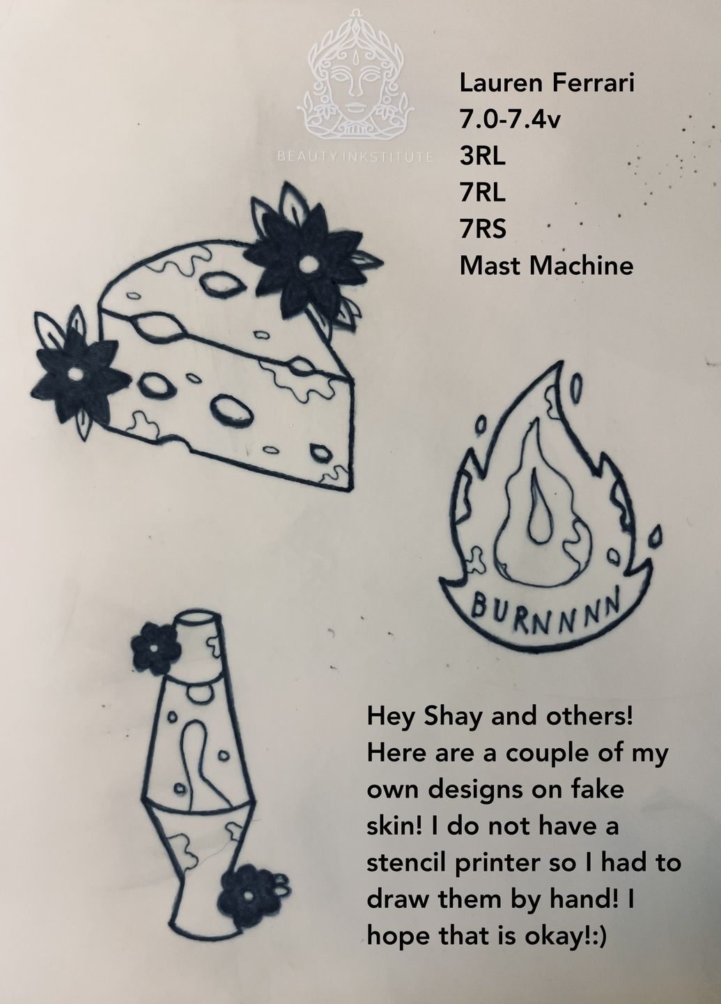 Customer photo review of PMU Online Course for Tiny Tattoos