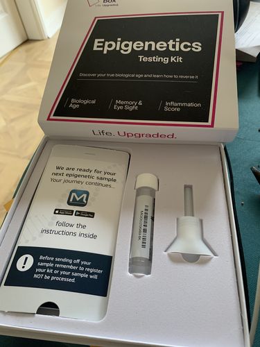 Customer photo review of Longevity Box DNA & Epigenetics Test Kit