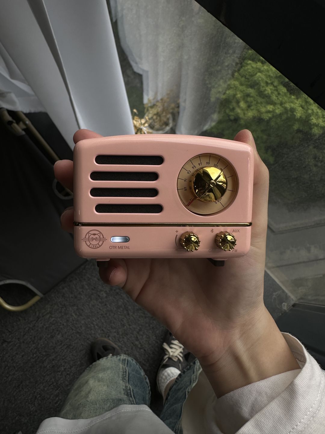 Customer photo review of MUZEN OTR Metal Wireless Portable FM Radio Bluetooth Speaker