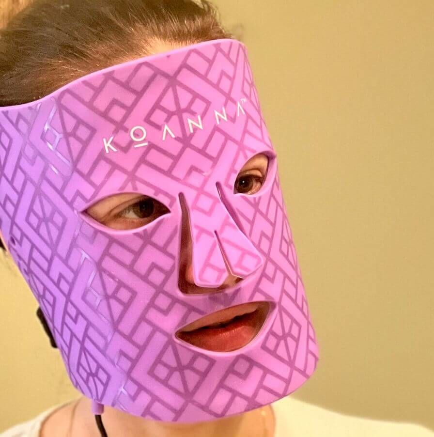 Customer photo review of LED Light Therapy Mask