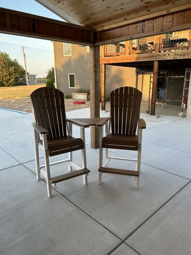 Customer photo review of DuraWeather Poly® Classic Counter Height Tete-a-tete