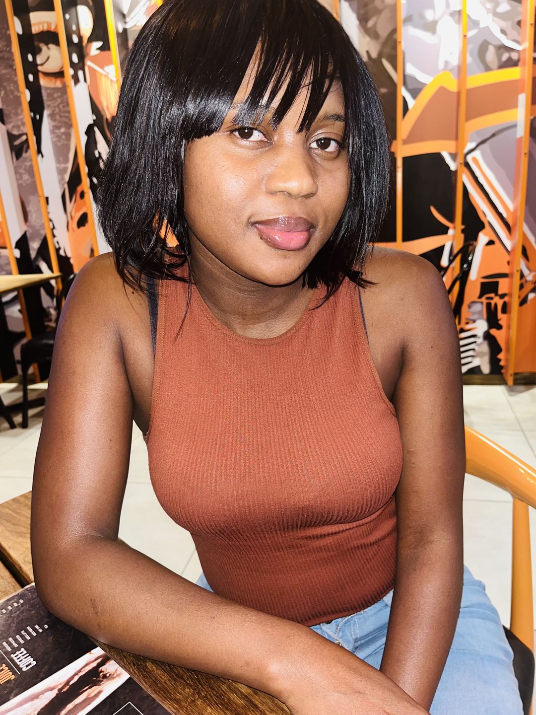 Customer photo review of Brazilian Fringe Bob - 8"