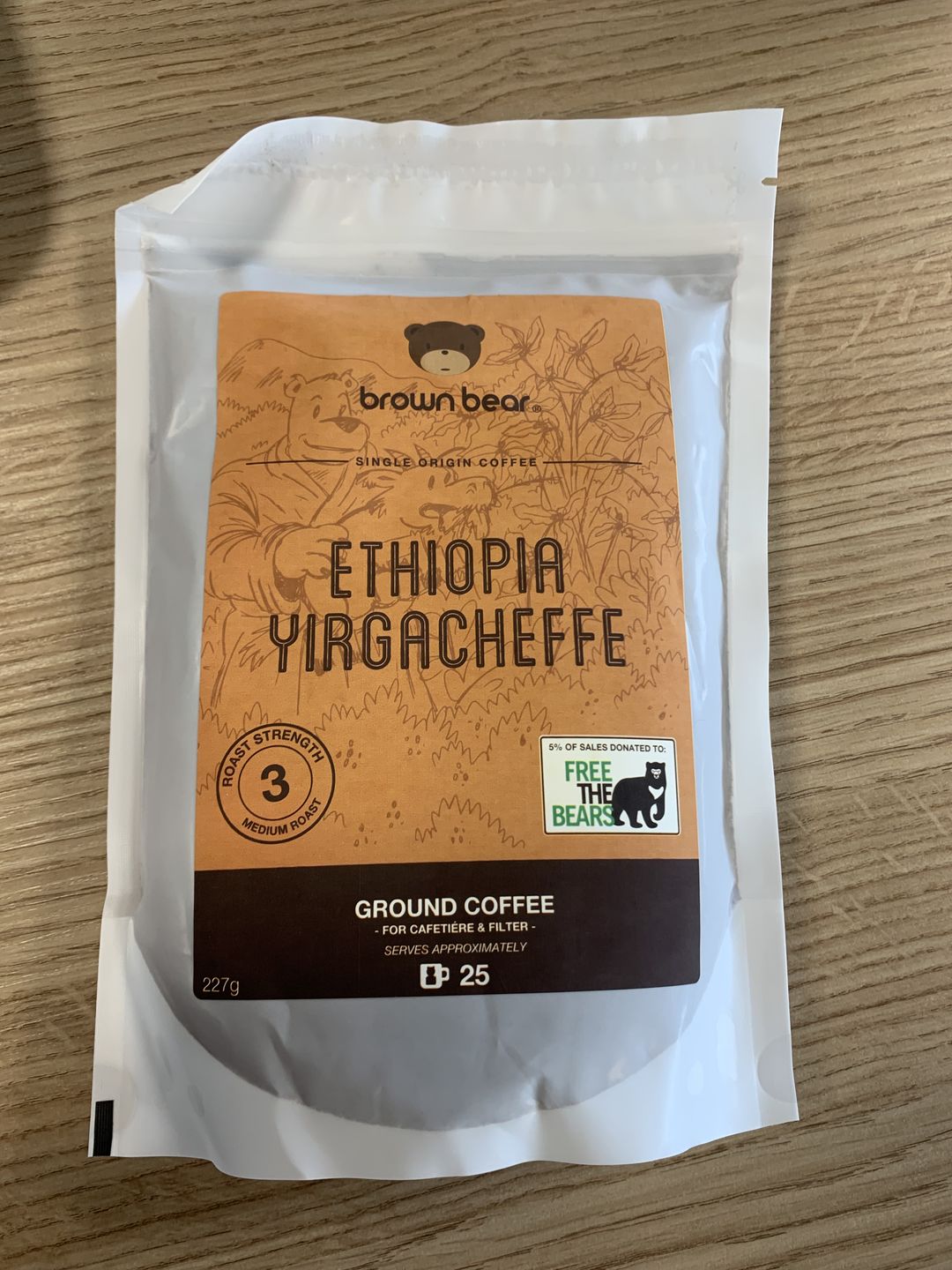 Customer photo review of Medium Roast Coffee, Strength 3 | Ethiopian Yirgacheffe