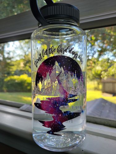 Customer photo review of Don't Let the Hard Days Win Water Bottle | 34oz