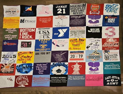 T-shirt quilt from georgia southern university, georgia state university by Nicolette from GA