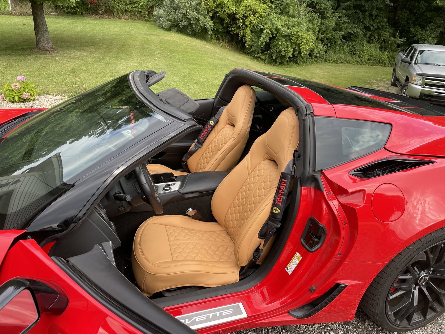Customer photo review of Corvette C7 Premium Custom Leather Seat Covers