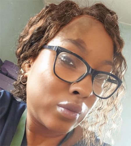 Customer photo review of Luvwin 13x4&13x6 Brown Ombre Highlights Water Wave Glueless Pre-Cut HD Lace Frontal Wig