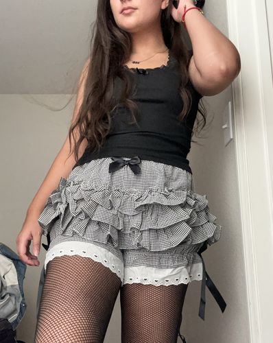 Customer photo review of Asasia Dark Coquette Tank Top