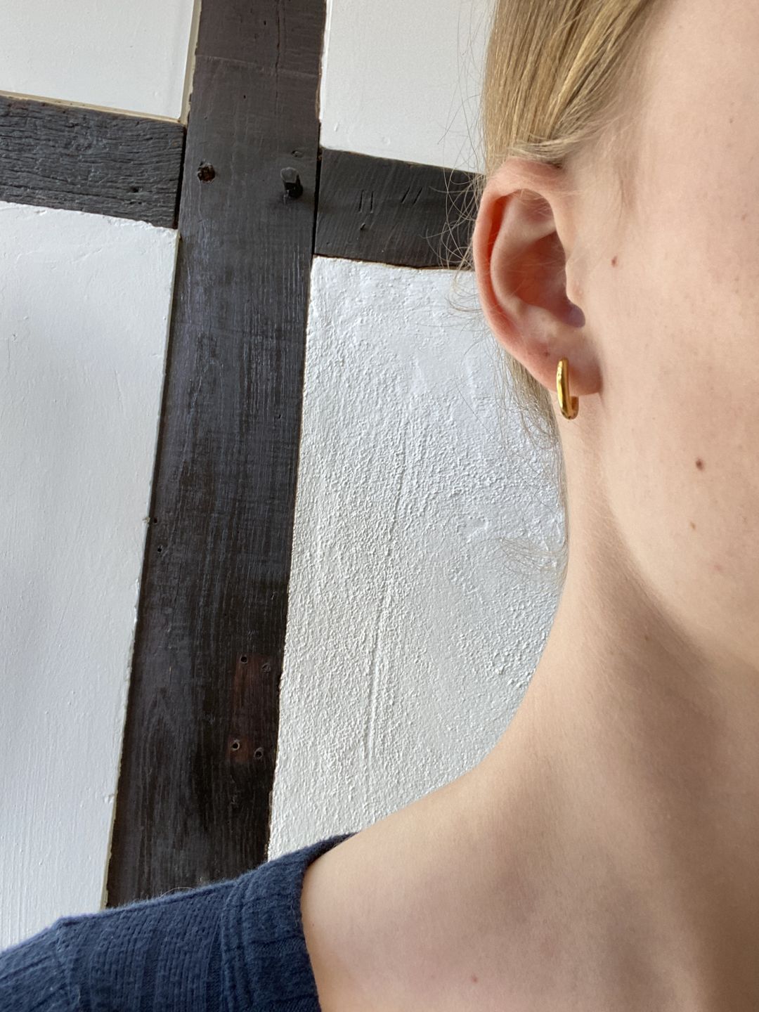 Customer photo review of Simple Ohrringe | 18K vergoldet