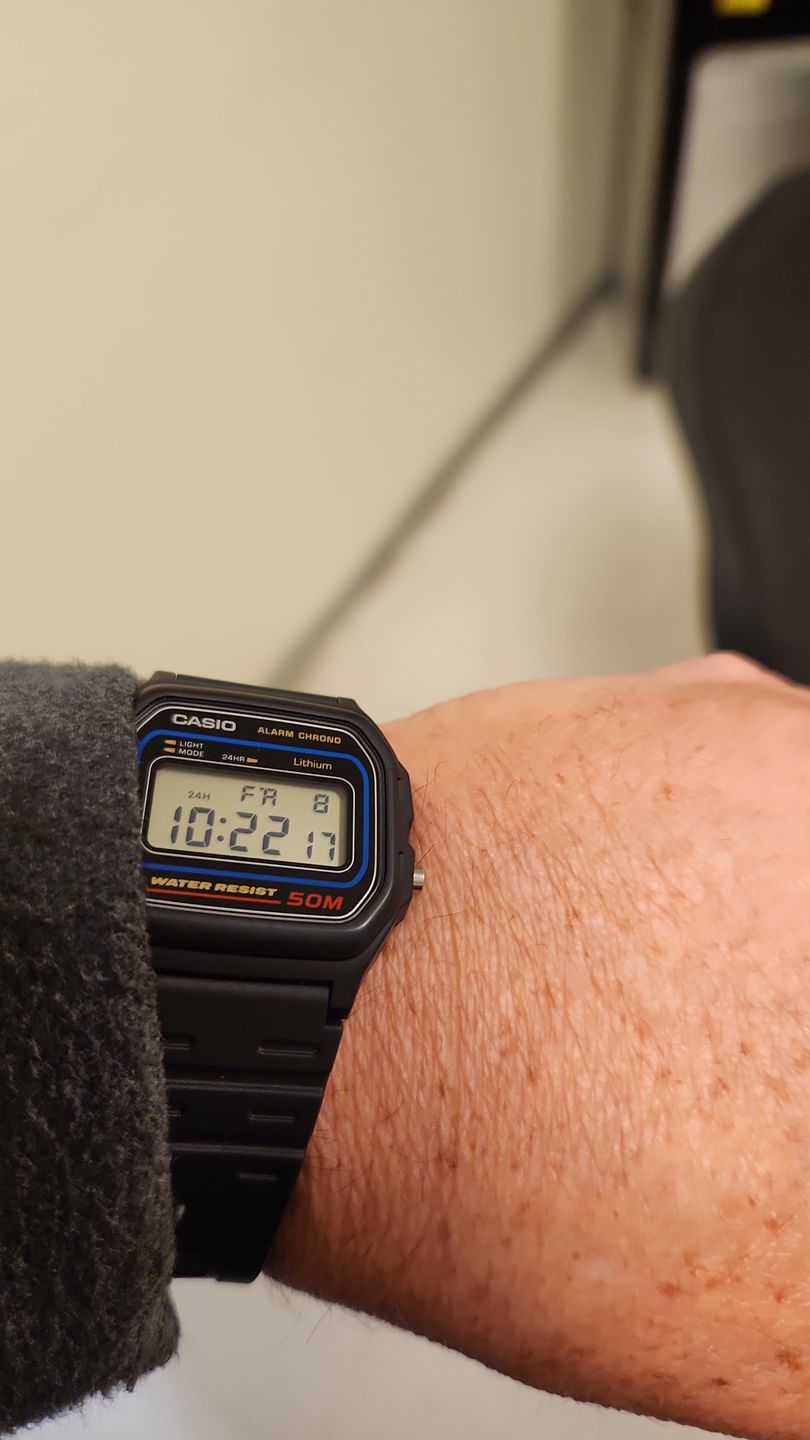 Customer photo review of Reloj Casio Vintage W-59-1VQD Azul/Negro