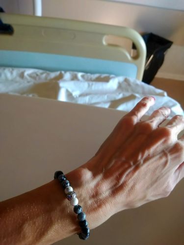 Customer photo review of BRACELET ANTI DEPRESSION obsidienne flocon de neige