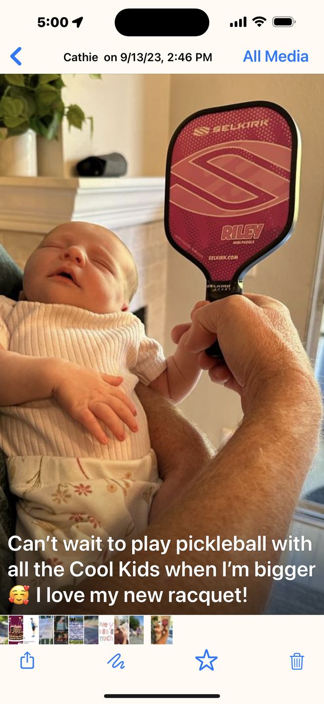 Customer photo review of Selkirk Sport Riley Mini Pickleball Paddle