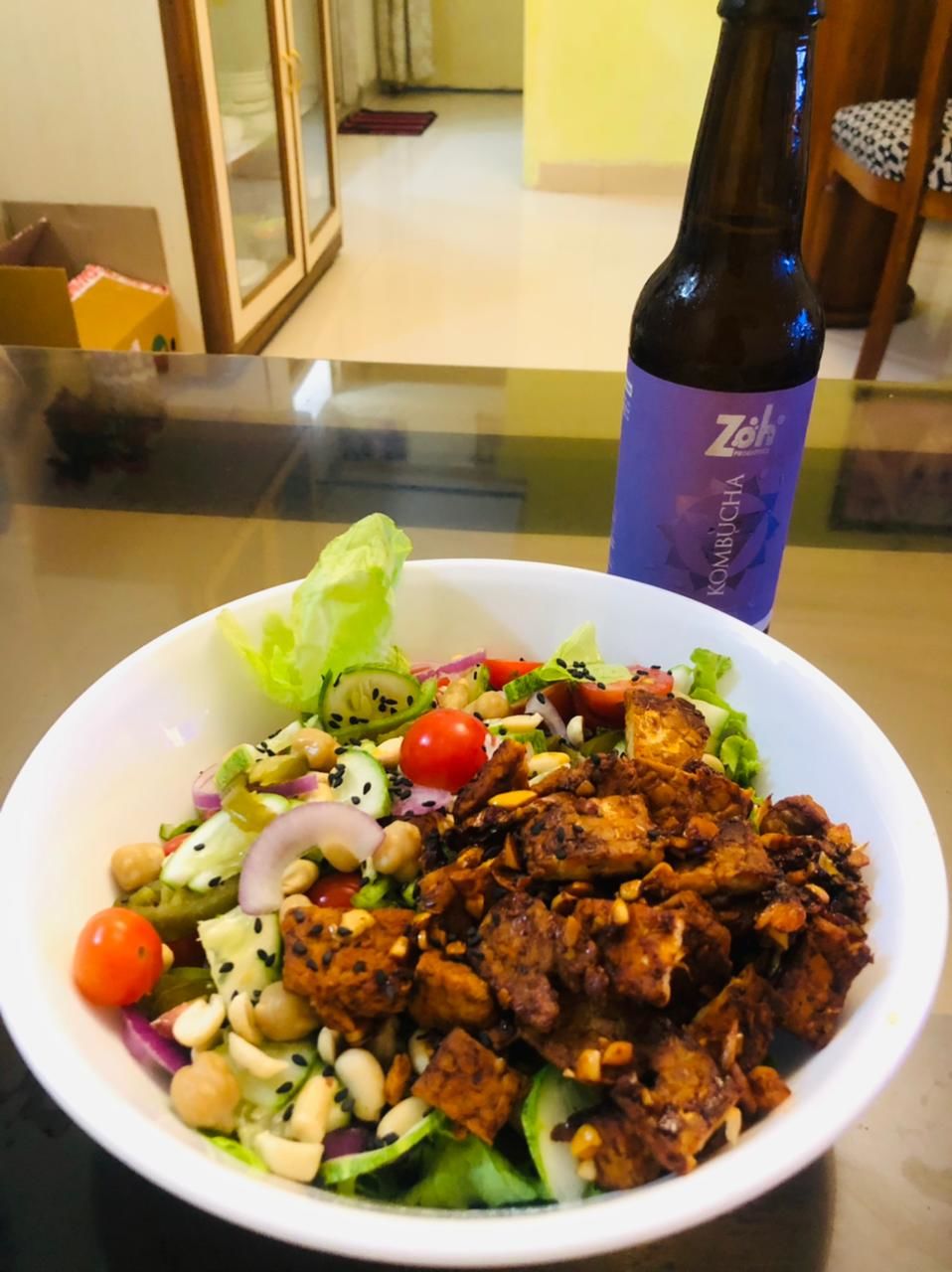Customer photo review of Zoh Probiotics Lavender Kombucha: Sublime Floral Blend for Enhanced Gut Health