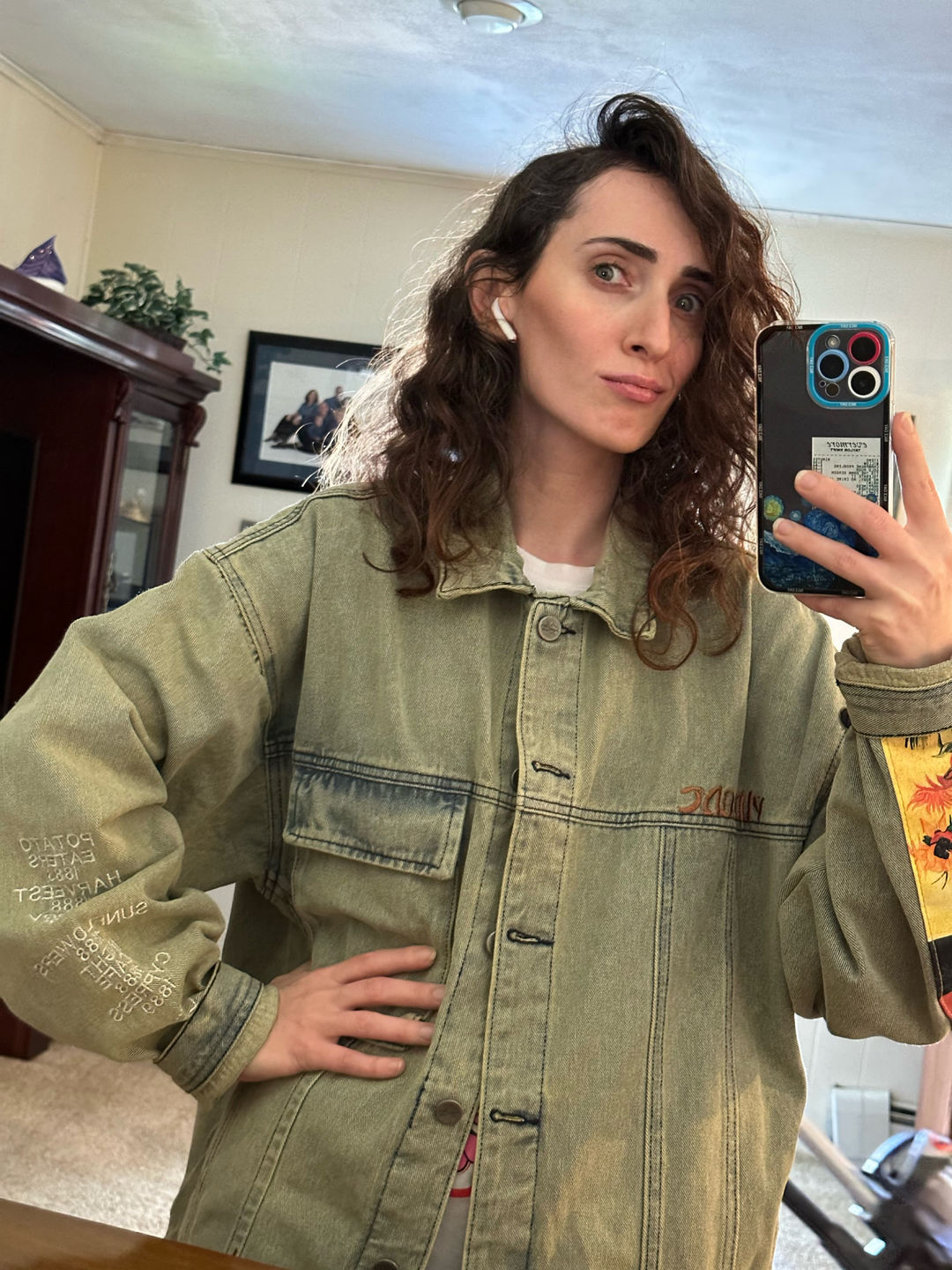 Customer photo review of Van Gogh Denim Jacket
