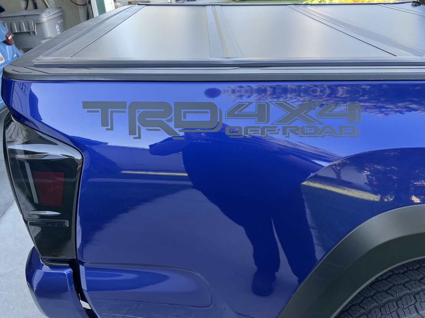 Customer photo review of TRD 4x4 off-road vinyl decal for 2016-2022 Toyota Tacoma Tundra