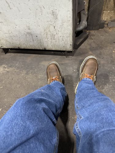 Customer photo review of 6 Inch Moc Steel Toe Boot