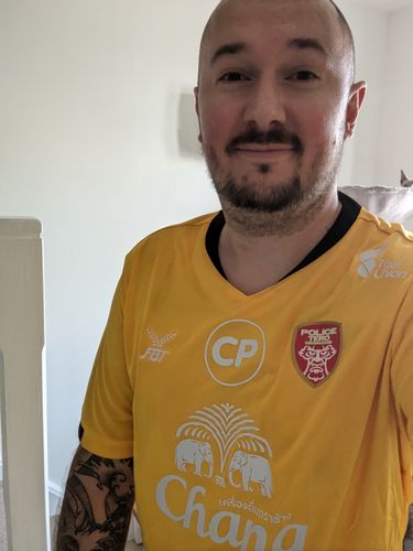 Customer photo review of Mens Mystery Football Shirt
