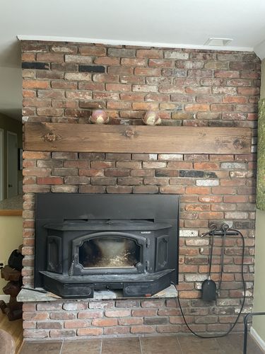 Customer photo review of Rustic Mantels