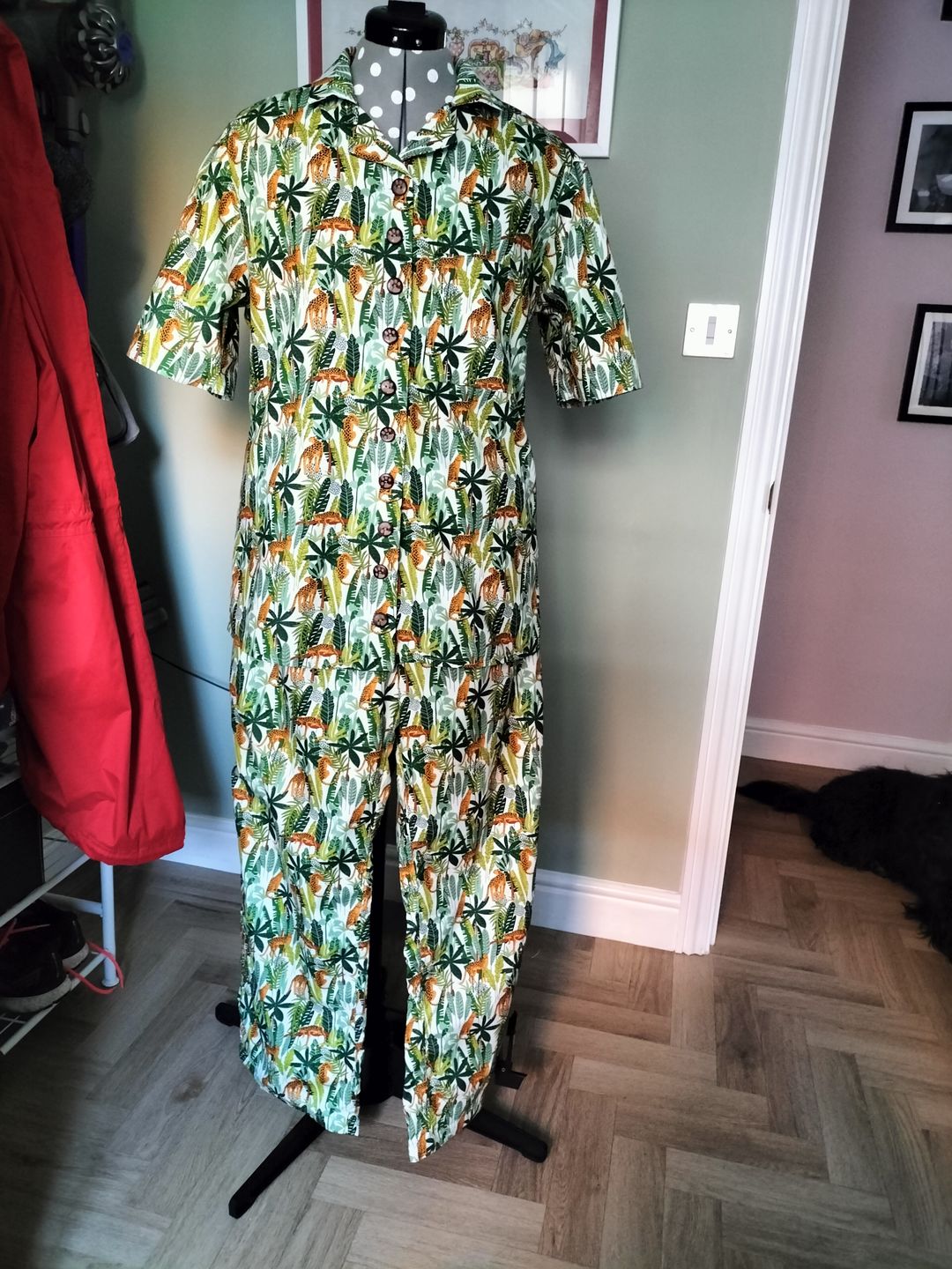 Customer photo review of Jungle Leopards Rose & Hubble Cotton Poplin Fabric