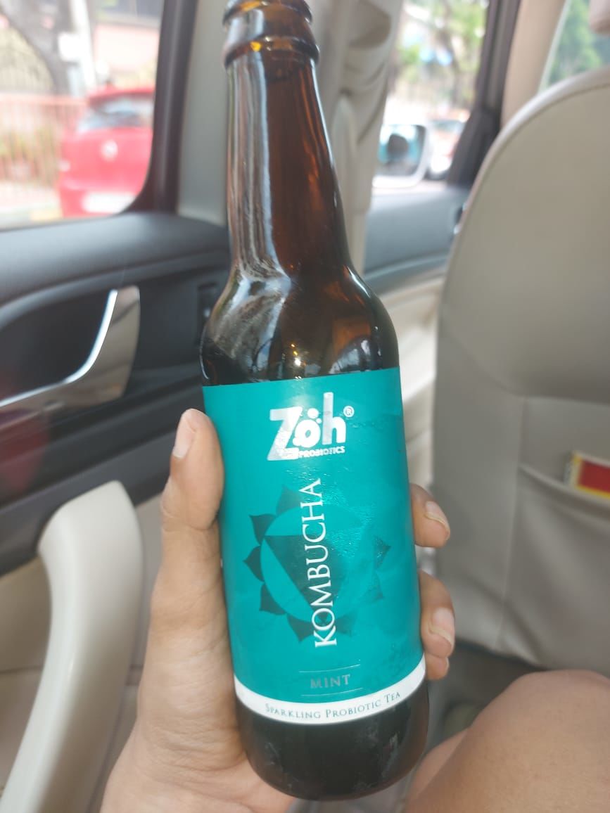 Customer photo review of Zoh Probiotics Mint Kombucha: Guilt-Free, Refreshing Probiotic Drink