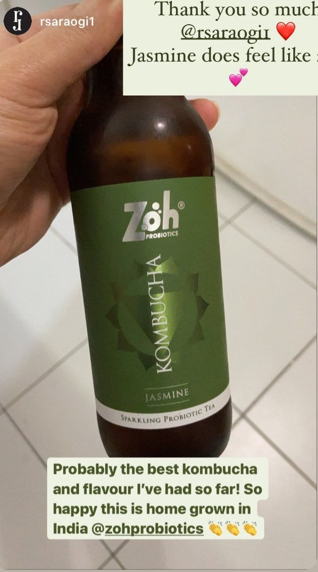 Customer photo review of Zoh Probiotics Jasmine Kombucha: Meditative Probiotic Drink for a Zen-like Experience