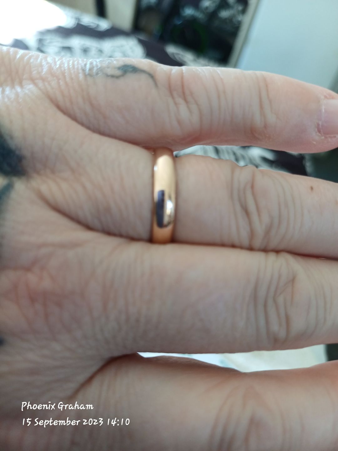 Customer photo review of Rose Gold Wonder Ring Set