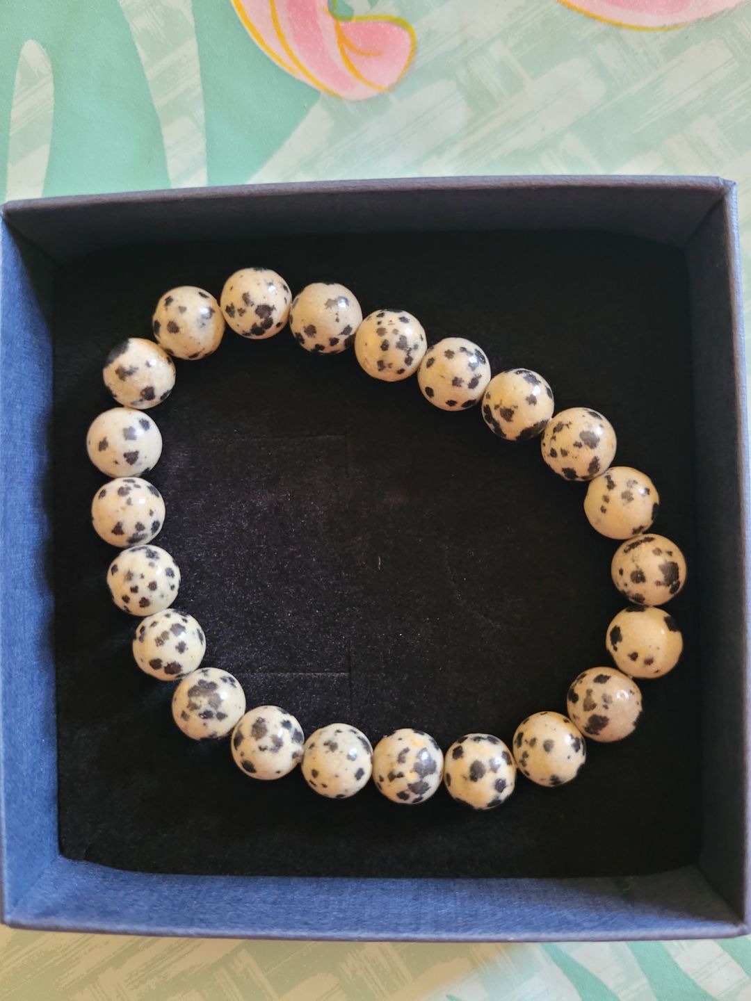 Customer photo review of Bracelet Jaspe Dalmatien