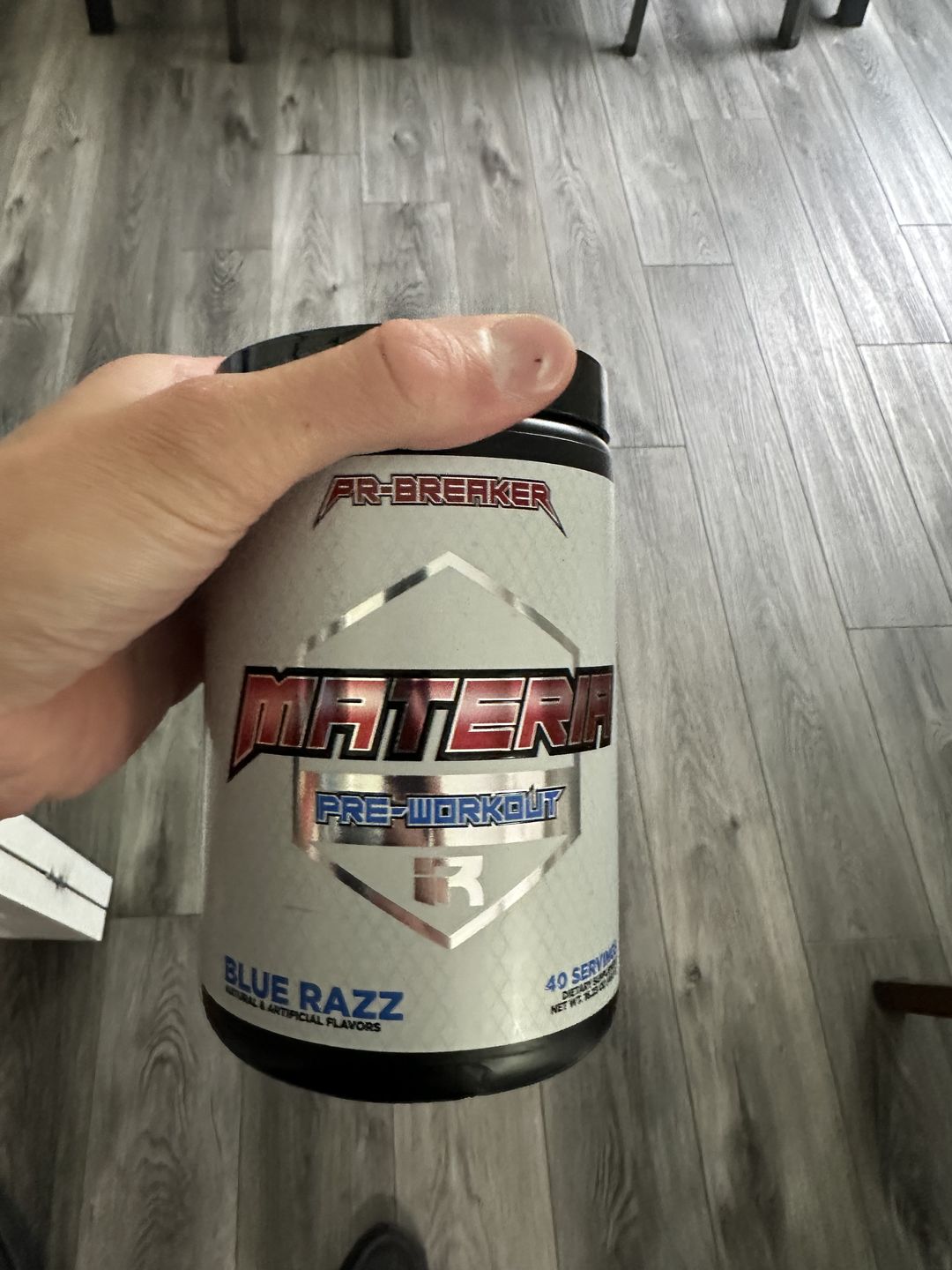 Customer photo review of MATERIA Pre-Workout V2.0