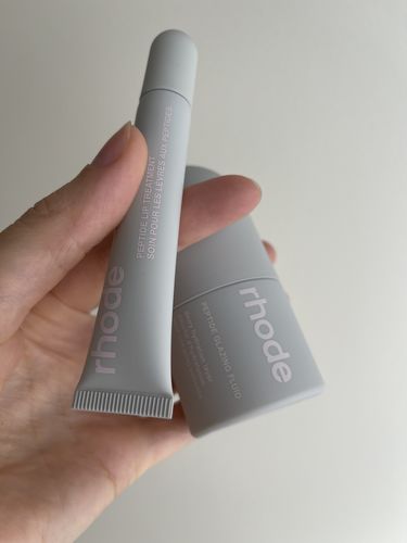 Customer photo review of peptide lip treatment - watermelon slice