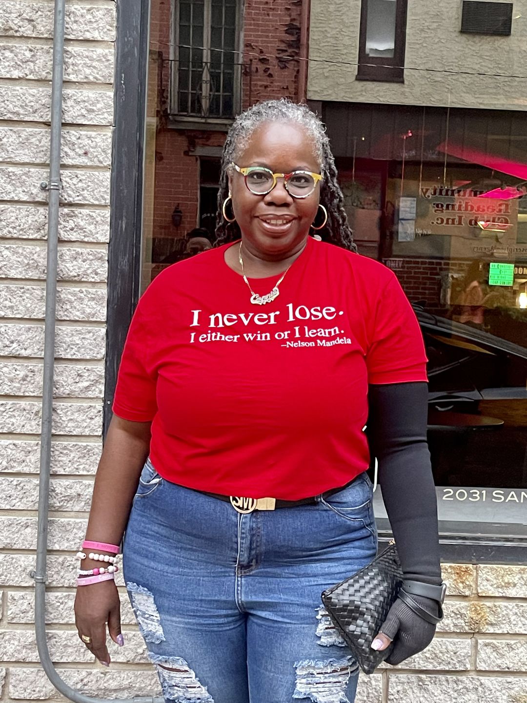 Customer photo review of I Never Lose -Nelson Mandela