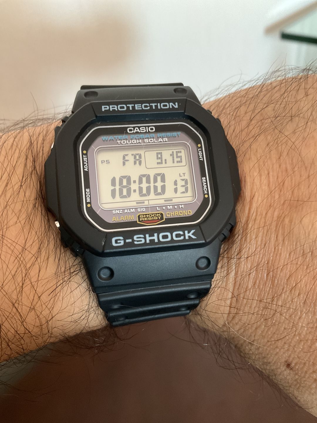 Customer photo review of Reloj Casio G-Shock Vintage G-5600UE-1 Tough Solar