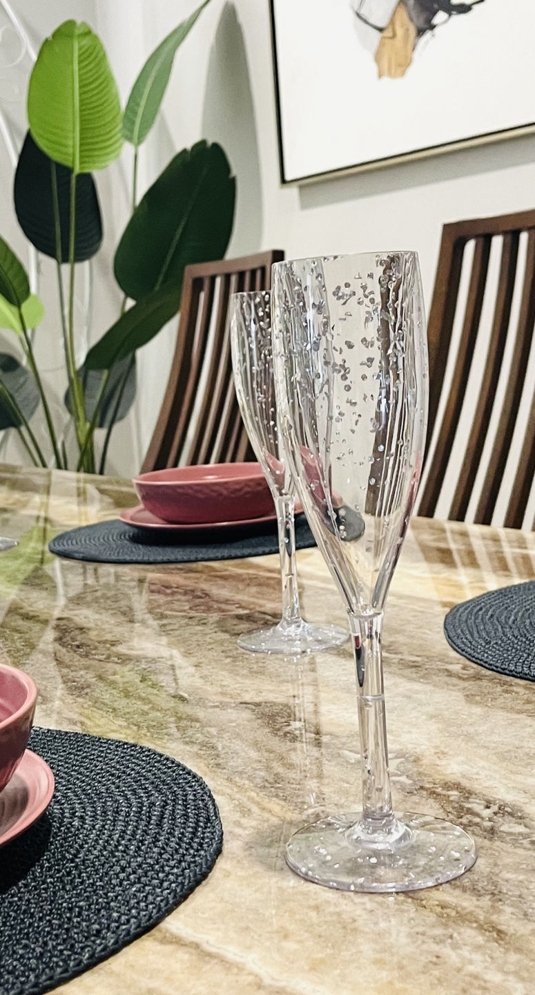 Customer photo review of Unbreakable Glitter Flute 200mL