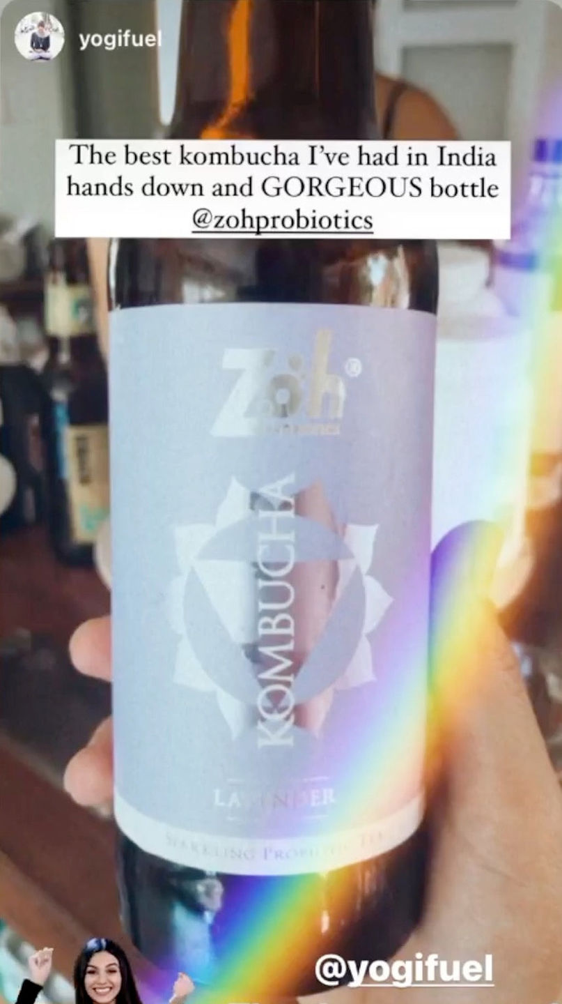 Customer photo review of Zoh Probiotics Lavender Kombucha: Sublime Floral Blend for Enhanced Gut Health