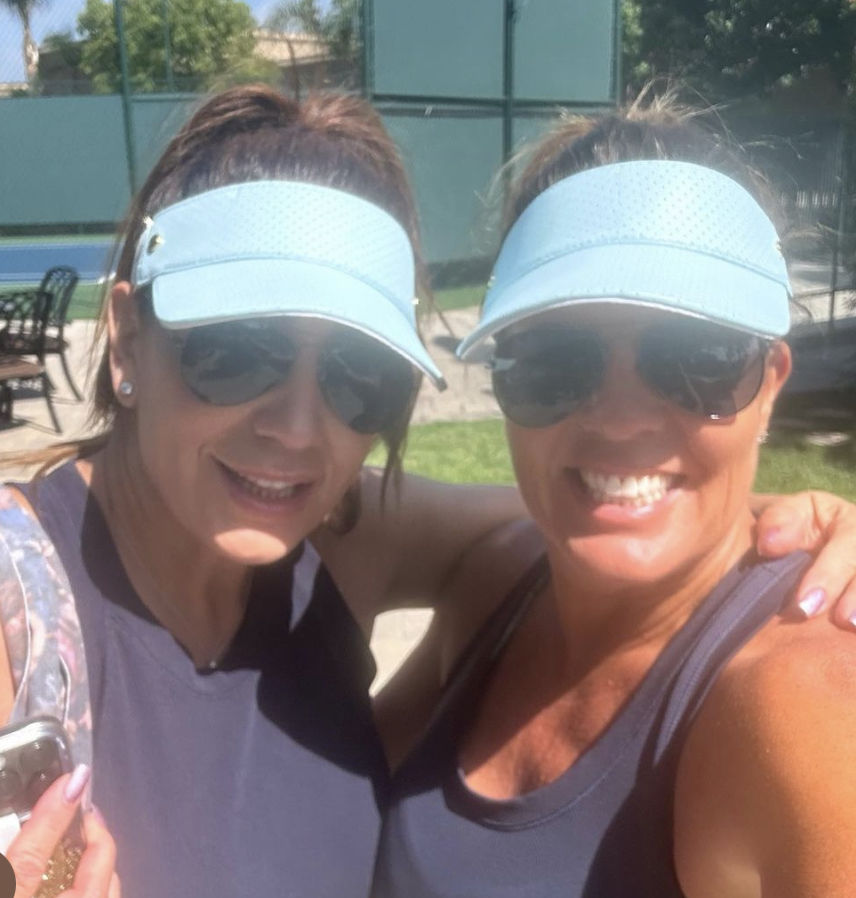 Customer photo review of The Visor - Sea Mist Blue Leather & Gold