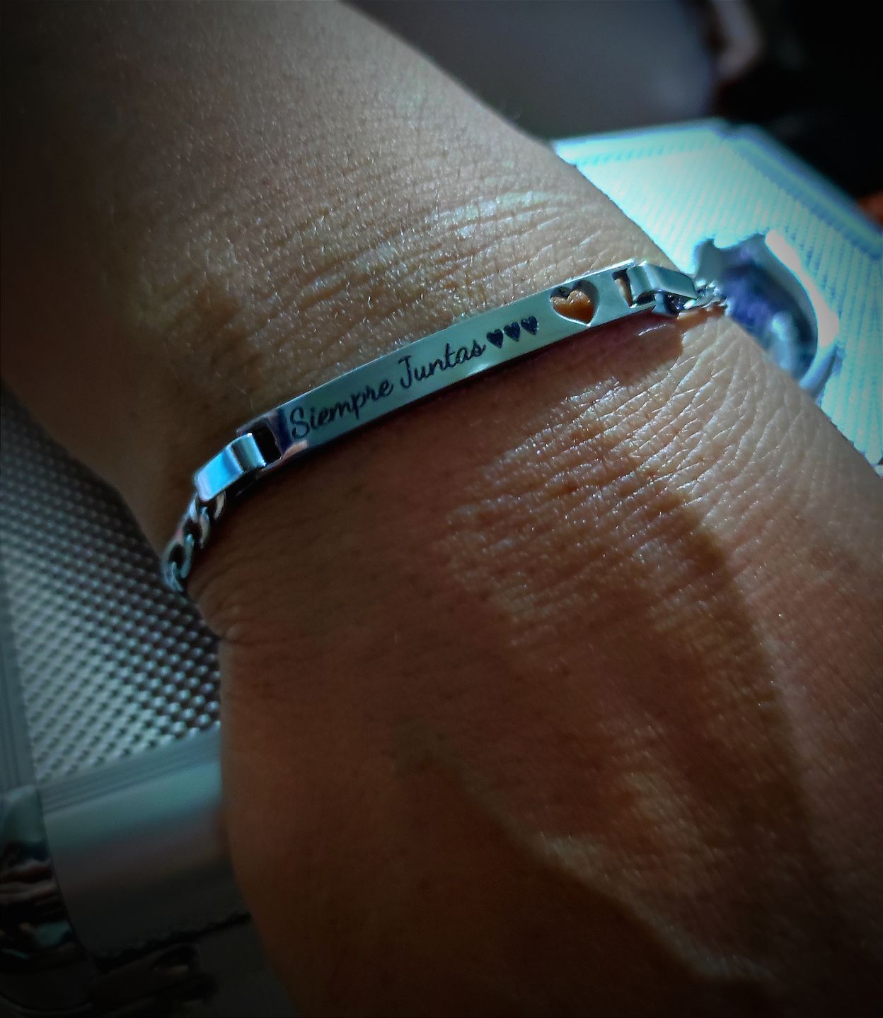 Customer photo review of Pulsera Fígaro Personalizada