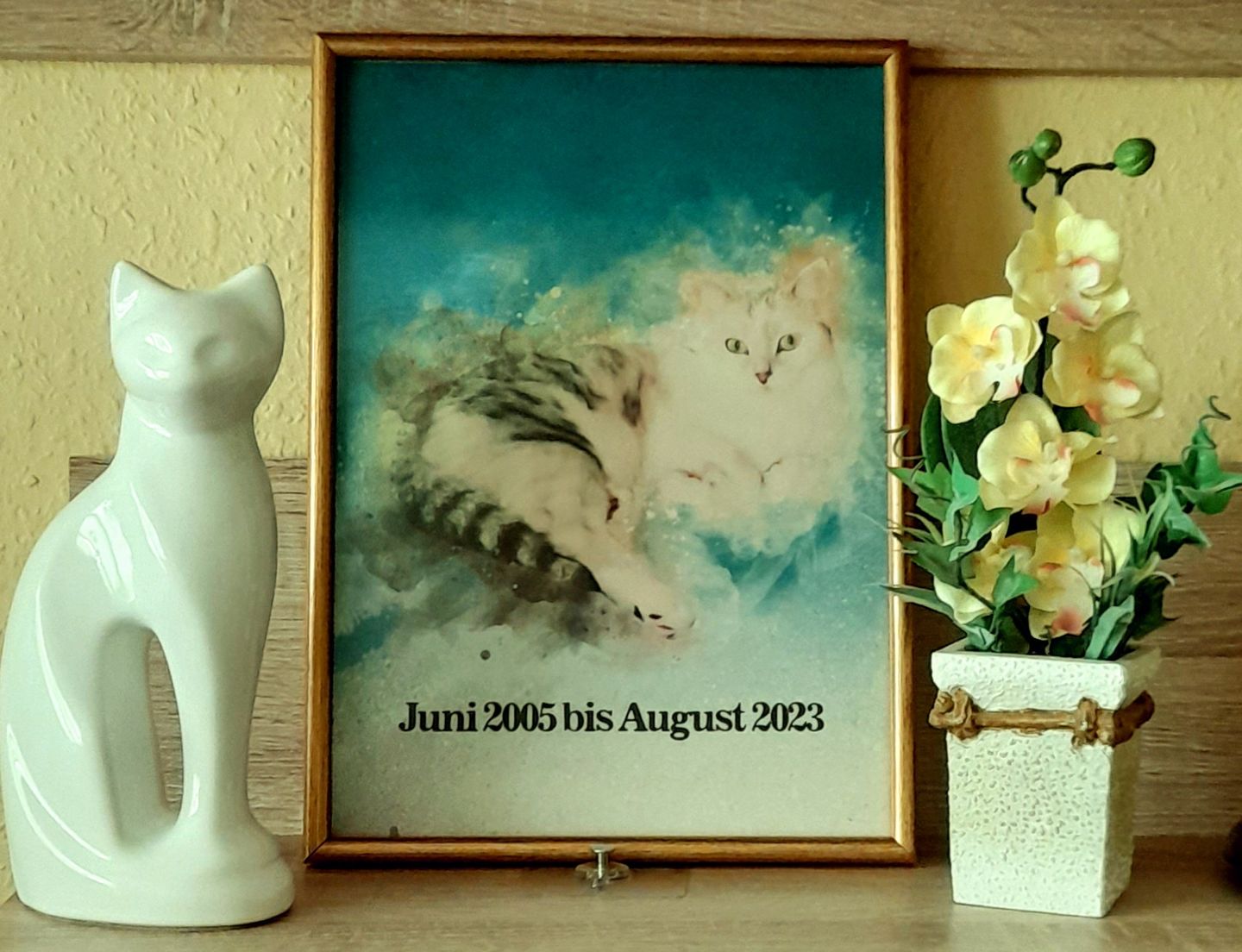 Customer photo review of Deine Katze als Aquarell Tierportrait | Geschenk für Katzenliebhaber