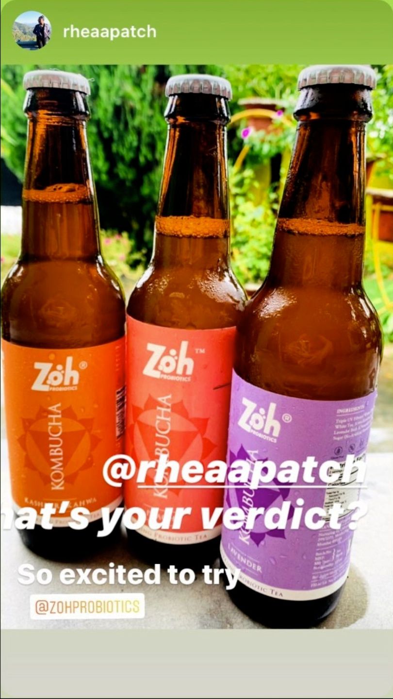 Customer photo review of Zoh Probiotics Build Your Own Box: Customizable Kombucha and Water Kefir Flavours for Gut Health