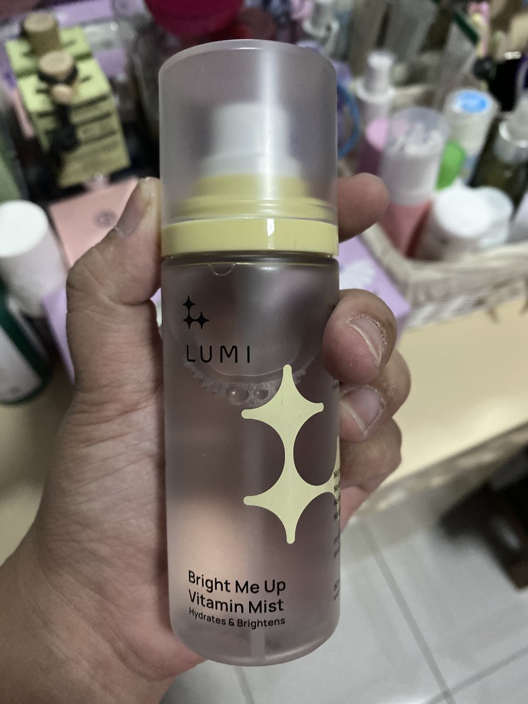 Customer photo review of Bright Me Up Vitamin Mist